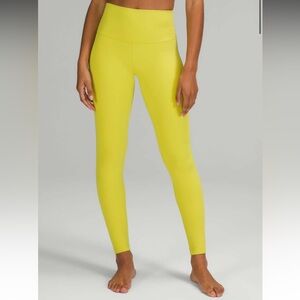 Lululemon Align High-Rise Pant 25" Yellow Serpentine